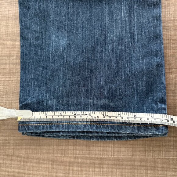 Esprit - Smart Straight Distressed Dark Blue Jeans - Size 32 - Picture 12 of 14